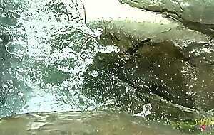 Brooke Banner's boy fucks her outdoor and cum on her big boobs