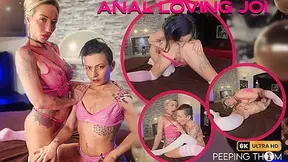 Nasty Lesbian Anal Sluts JOI For The Coach
