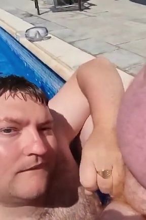 Sucking Cock in the Local Swimming Pool! - Risky