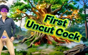 Swallowing Every Drop of Cum From a Beautiful Uncut Cock