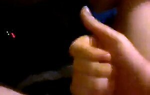 Chubby uncut guy jerking off
