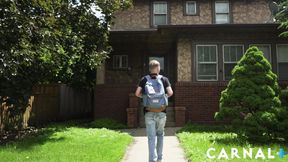 Noah comes to see his new home with Professor Adam Snow