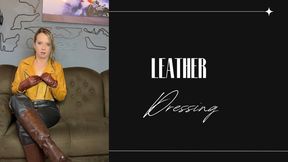 dressing leather play