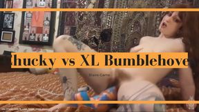 Chucky Takes On XL Bumblehooves - Cosplay, Bad Dragon, Huge Dildo