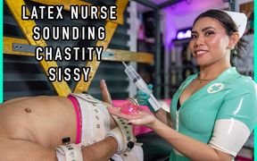 Latex Nurse Dominafire Sounding Tied up Slave
