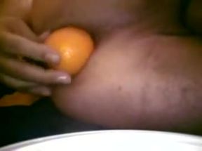 Orange - bottle - bananas in the ass