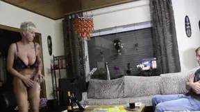 Mature German whore gets fucked hard and squirts