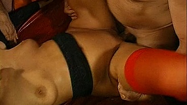 Vintage Anal and Cum Swallow gangbang and bukkake with college girls by GGG John Thompson