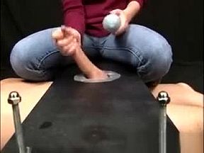 Fully Clothed Femdom Milking Cock