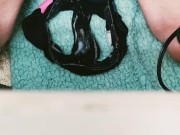 chole fields eats cum from panties