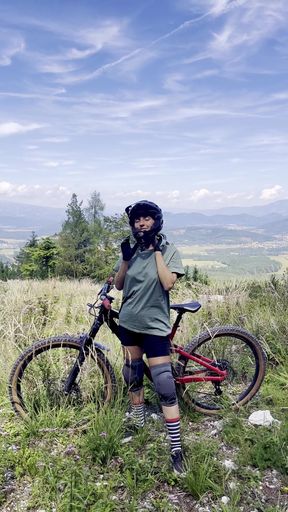 Biker in the Mountains