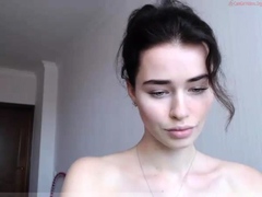 Shy brunette homemade amateur webcam teen