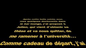 et, dans la suite de ces fameuses soirees avec mes etudiants. il se peut que ...