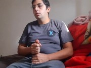 Masturbation on fake cock