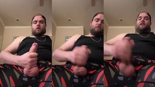 Jaystrokes XXX gets a hot load on his clothes while juggs his massive balls in Homemade HD