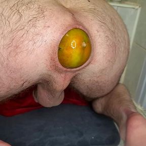 Extremely big Mango in the ass