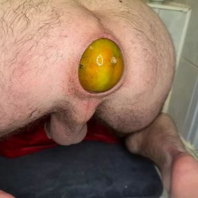 Extremely big Mango in the ass