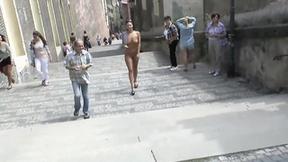”Public nudity in an old European city”