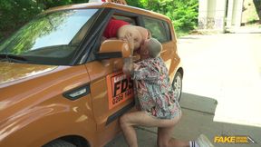 Driving School Student has Two Hands On The Erection - Jennifer Mendez