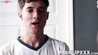 BBC daddy Aaron Trainer rails Andy Adlers tight ass raw and hard
