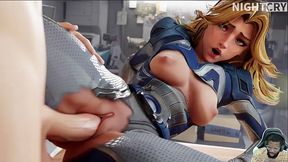 Big Breast Scarlet Witch Plays With Her Pussy, Bald Pussy Sue Storm Gets Fucked, Luna Snow Anal