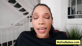 Eden West &mdash;  Charles Dera: Big tit ebony slut get he rbald pussy pounded hard by huge cock