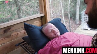 Beefy Heath Halo trains Brody Fox as his new rope bondage cabin toy