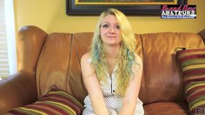 Sweet Blonde Chelsie Can't Stop Touching Her Wet Pussy&#x270C;!