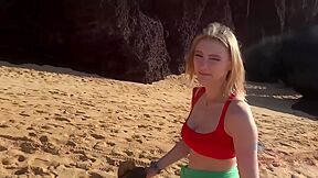 Melody Marks Reverse Fucking Boyfriend Outdoor Near Sea Giv