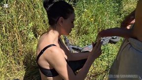 Victoria Arias and Vampirosa Looking for Ships in the Countryside