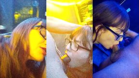 aprovechamos que mi suegra se metio a banar para tragarme la verga de el tio de mi esposo.