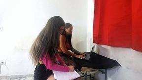 FARTING IN MY OFFICE ASSISTANT'S MOUTH part 1 BY RAQUEL AND SABRINA FULL HD CAM BY ALINE