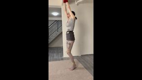 Ol Thick Gray Foot Pad Hanging + Electric Shock + Whipping