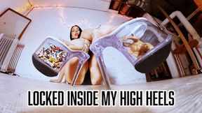 Locked Inside My High Heel Forever- Shrink Ray POV with Giantess Miss Stella Liberty - 4K MP4