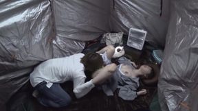 Make love with a strange college gril in japanese