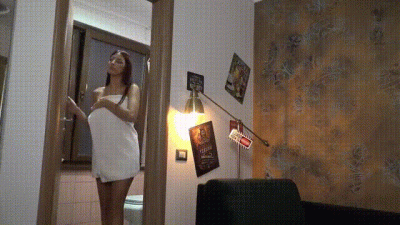 Spy/voyeur experience: After shower
