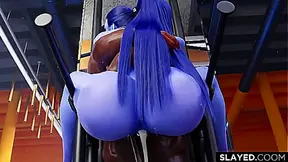 Widowmakers Tempting Training Sparks Hot Encounter in Overwatch 3D