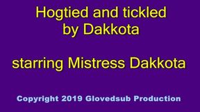 Hogtied and tickled by Dakkota MP4 (480p) starring Mistress Dakkota