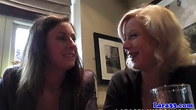 British mature nurse sharing cock in trio