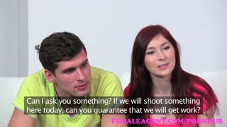 FemaleAgent. MILF persuades professional couple to have hot threesome