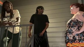 new neighbor busty bexx is double stuffed by blvck rose mr majic dp d and creampied