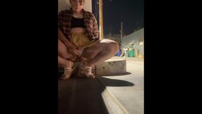 Join me on a night out on the town being sneaky and masturbating it in public