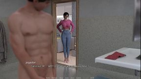 Surprise handjob after a shower. Perfect body