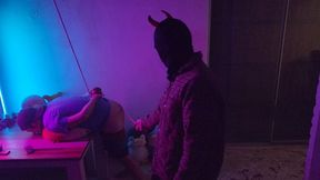 Bound Punishment Session—72 Cane Strokes on Already Marked Skin in Round Two