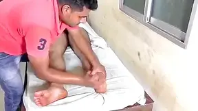 Hairy Indian Getting Massage