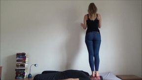 GABRIELLA - Your face and your balls are my playgroung - Face and dick trampling, facestanding, throatstanding