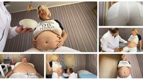 Not pregnant, just FAT (Custom video - Weight gain clip) MP4