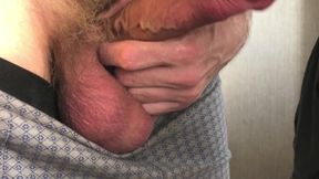 Unzip, play, jerk. Just a dick exhibition for those who likes to watch. No one minds