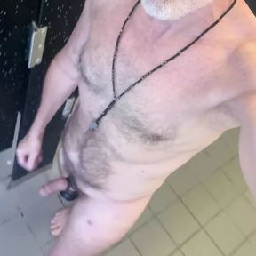 Cruising naked in the public men&#039;s room