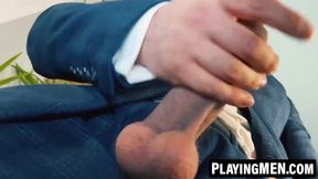 Horny gay Little Brako solo jerking off session